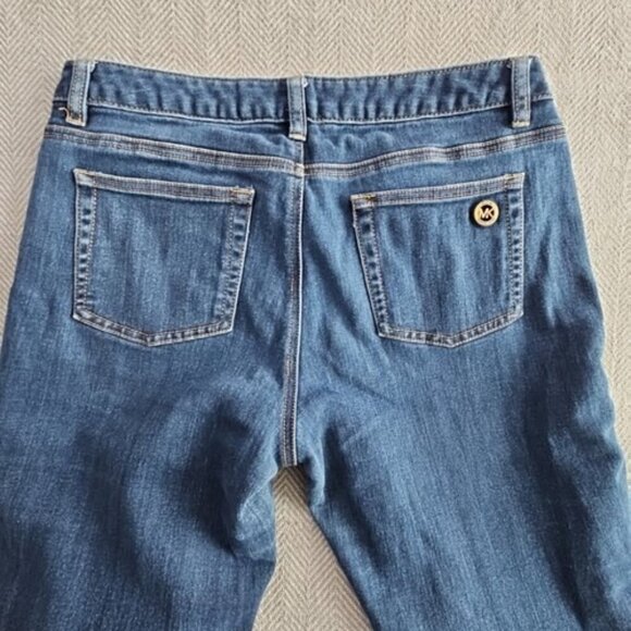 Michael Kors Jeans Women's 8 (36x28) Skinny Mid Rise Stretch Dark Wash Denim - Picture 12 of 16